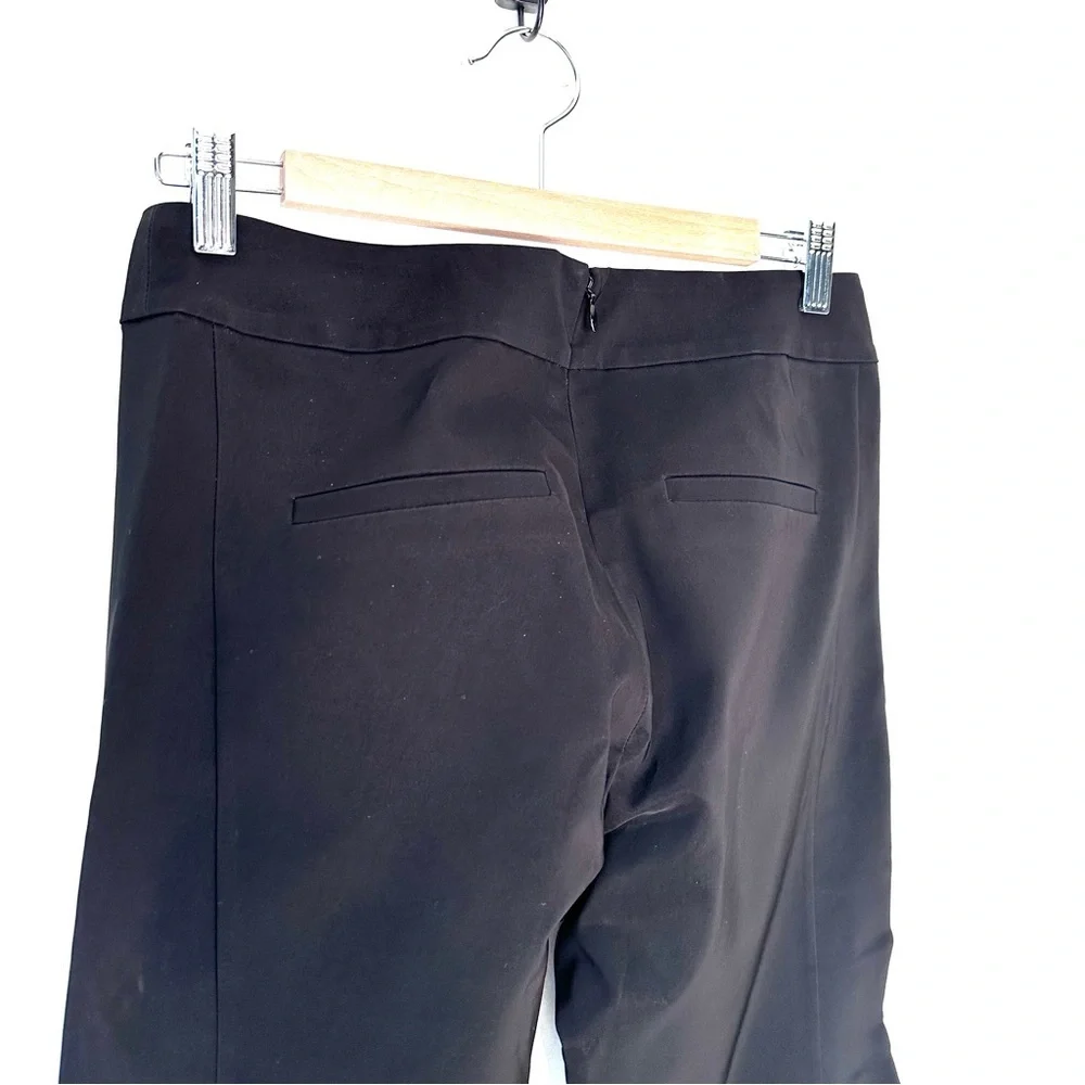 Veronica Beard Black Back Zip Faux Back Pocket Core Pants Size 8